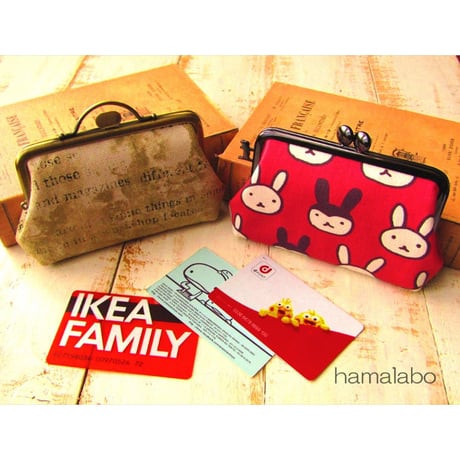 【HA-1573】持ち手付きの押し口金12cm/角型(アンティークゴールド)