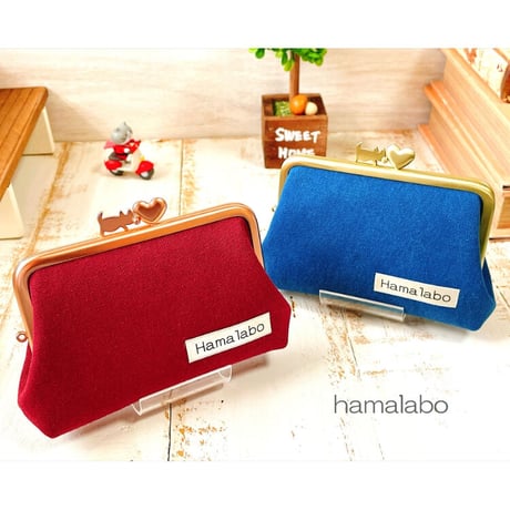 お得な5本セット！【HA-b1232】12cm/角型口金(アンティークゴールド)-碁石つまみ-