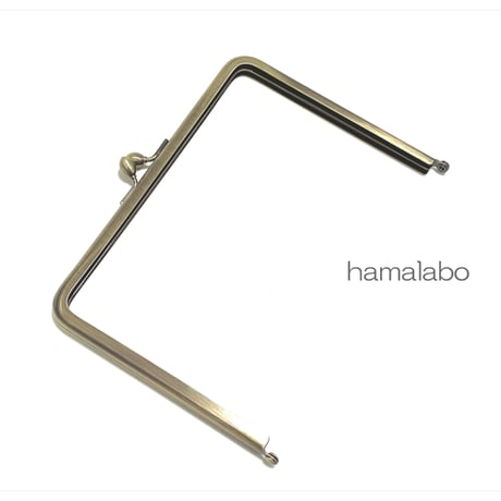 【HA-2414】17.7cm角型口金/ナツメひねり/アンティークゴールド