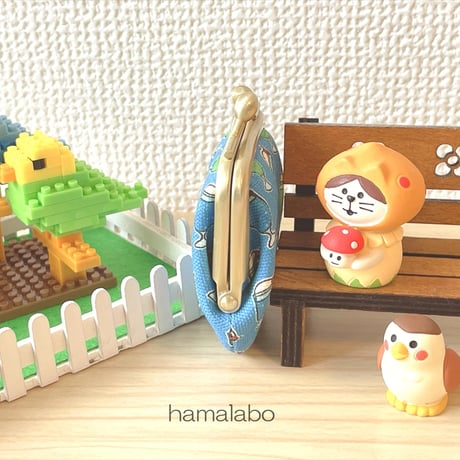 【HA-2501】5.5cm口金(少し足長)/ナツメひねり(ゴールドサティーナ)　5本セット