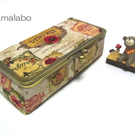 大特価品！【HA-1953】<BOX型がま口>専用の口金18.5cm(ローズゴールド-ピンクゴールド)