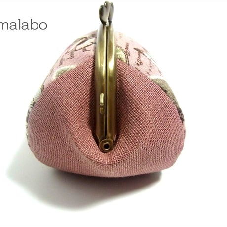 【KT-2007】☆コロリン型(4枚タイプ)☆がま口小物入れの型紙＆レシピ【12.5cm/くし型用】