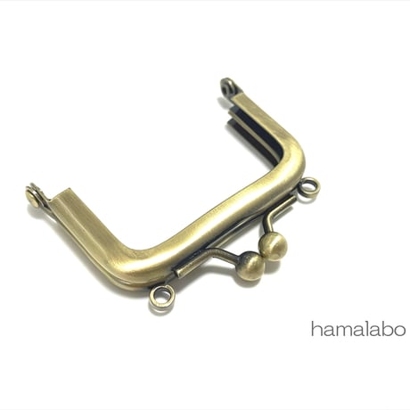 限定口金＆特価！【HA-2541】5.5cm口金/カン付き/(アンティークゴールド)　5本セット