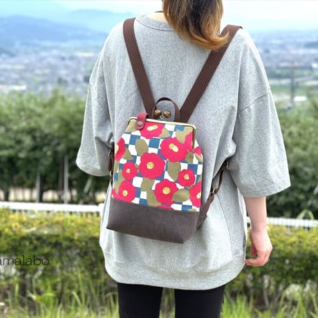 廃盤予定【HA-1670】ネコカン口金/(肉球×横ネコカン)/18cm角型(アンティークゴールド)・カン付き