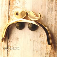 限定＆特価品！1本157円！【HA-b1119】ヒゲ口金/10cmくし型(ゴールド)