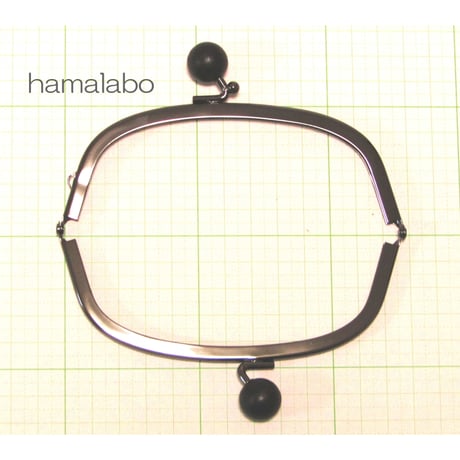 復活販売！【HA-329】12.5cm/くし型(黒色の木玉×ブラック)