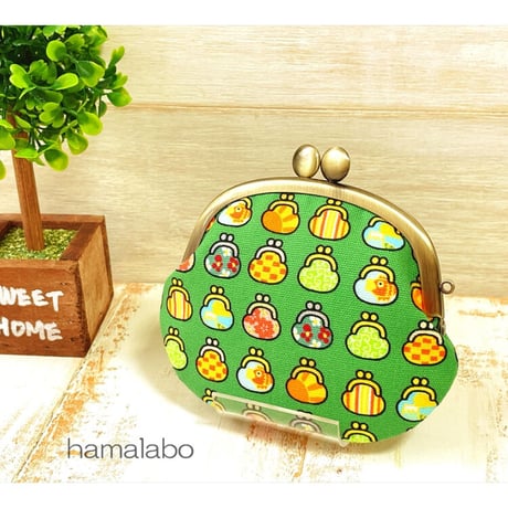 【HA-1955】碁石口金/10cmくし型(ブラック)