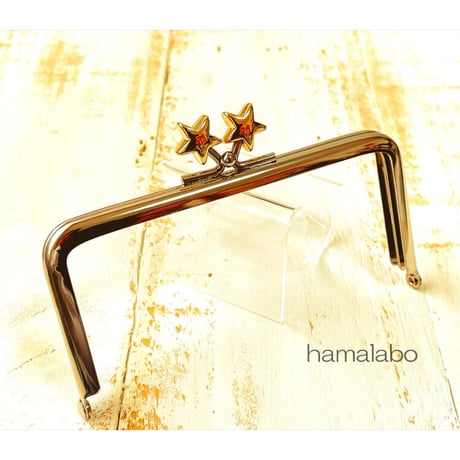 【HA-1904】12cm/角型(シルバー×ゴールドスター)
