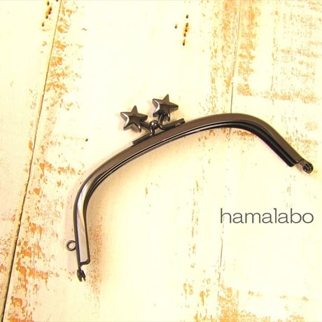 【HA-1970】12.5cm/くし型(メタルスター×ブラック)