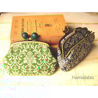 【KT-2026】仕切りがま口の財布(ペッタンコ)の型紙＆レシピ【12cm/三枚口用】