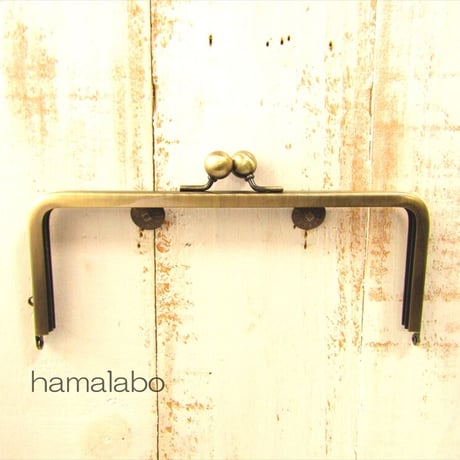 【HA-1892】18cm/角型口金/(アメ玉×アンティークゴールド)