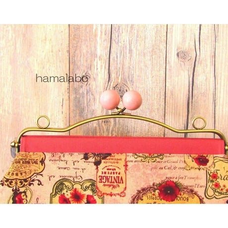 在庫調整で今だけ50％引き！【KT-2053】ベンリーがま口式シンプルバッグの型紙＆レシピ【28cm用】