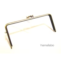気づいた人だけ！1本750円！【HA-1320】ペアネコ口金/22cm角型(アンティークゴールド)