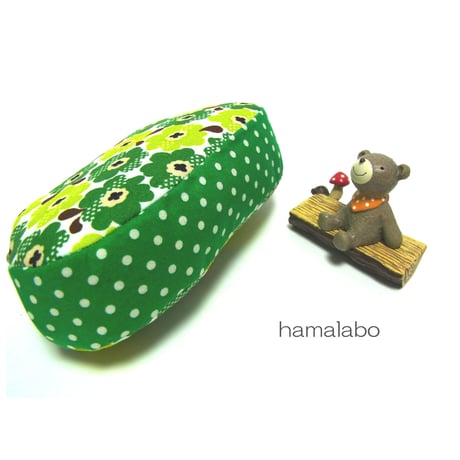 【KT-1050】がま口ポーチ(マチ別)の型紙＆レシピ【12cm/角型用】