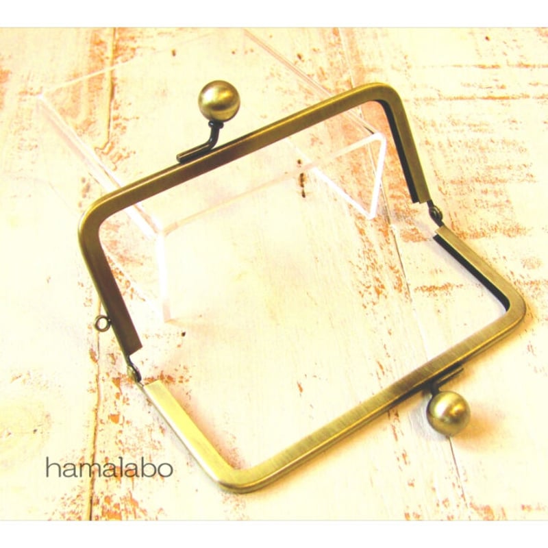 HA-2124】12×5.4cm/角型(アメ玉×アンティークゴールド