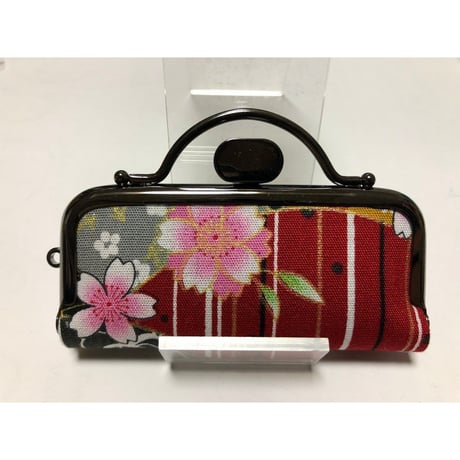 【HA-1575】持ち手付きの押し口金8.5cm/角型(アンティークゴールド)