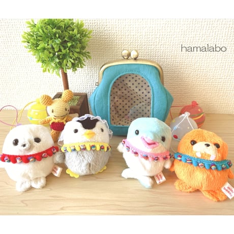 【KT-2153】☆アーチ窓＆マチ別タイプ☆推しぬい用がま口ポーチの型紙＆レシピ【9.9cm/くし型用】