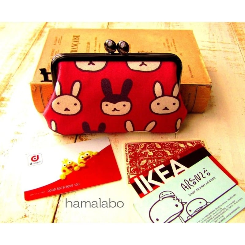 KT-2068】大容量版！がま口カードケースの型紙＆レシピ【12cm/角型用