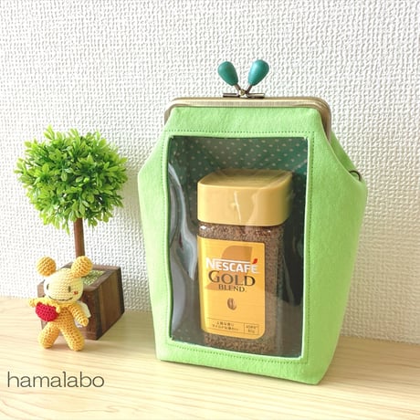 【KT-2141】通常サイズ版！推しぬい用がま口ポーチ(ショルダー可能)の型紙＆レシピ【12cm/角型用】