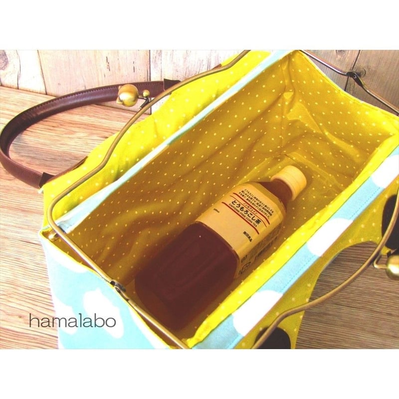 KT-2042】ベンリーがま口式あおりバッグの型紙＆レシピ【28cm用