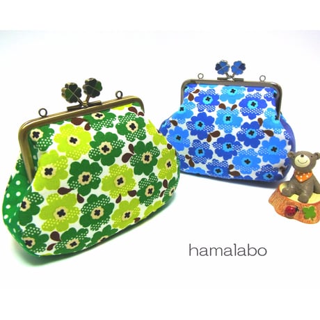 お得な5本セット！【HA-b1232】12cm/角型口金(アンティークゴールド)-碁石つまみ-