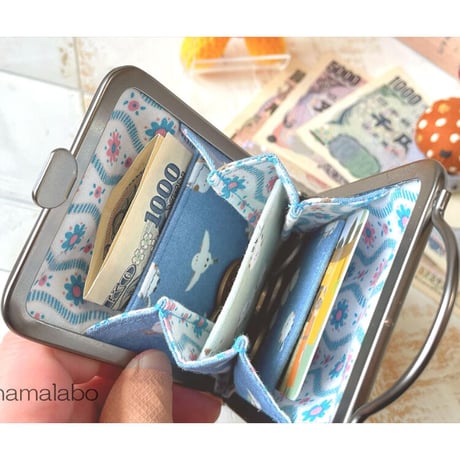 【HA-2012】ハート口金 7.5cm角型/足長タイプ (ブラック)