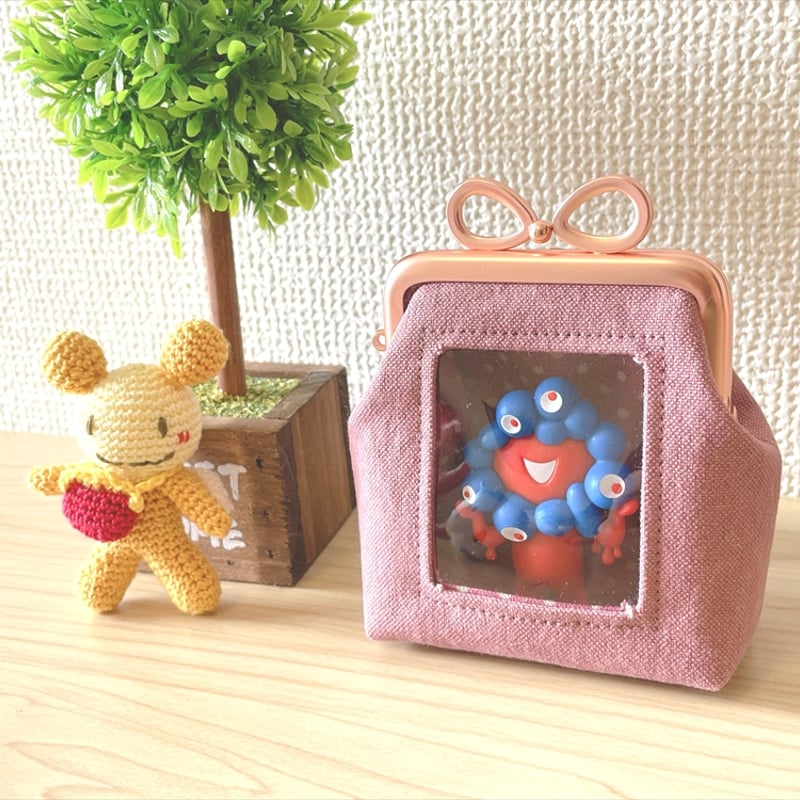 KT-2146】プチサイズ版！推しぬい用がま口ポーチの型紙＆レシピ【7.5cm