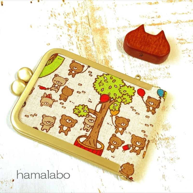 KT-2100】縦型がま口ミラーケース(立て鏡＆手鏡)の型紙＆レシピ