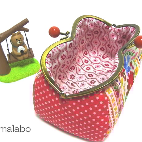 【HA-174】メガネ型(白玉×アンティークゴールド)