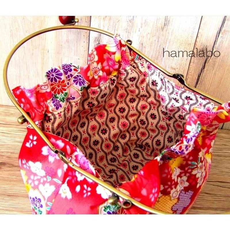 KT-2036】ベンリーがま口ポーチ(くしゅくしゅタイプ)の型紙＆レシピ