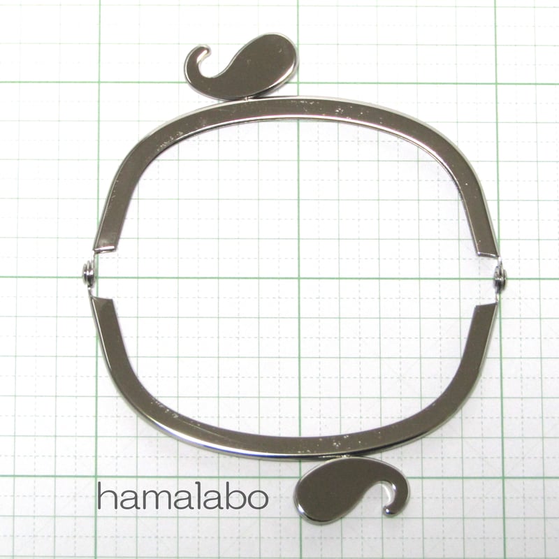 HA-372】ヒゲ口金/10cmくし型(シルバー) | Hamalabo-2nd /がま口の