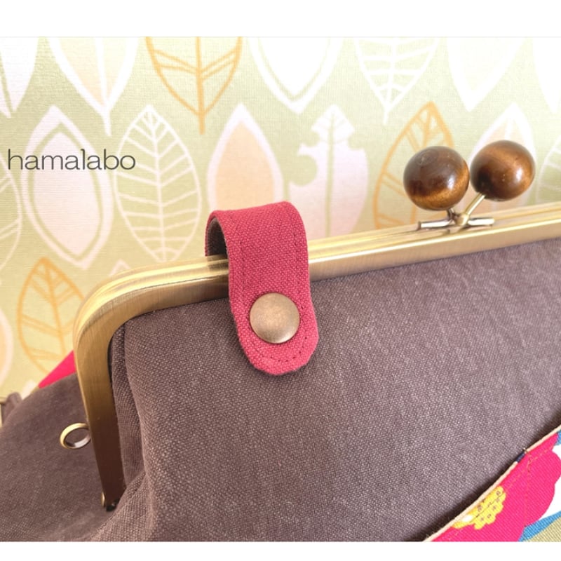 【新品未使用品❗️】SATCHMO Pale Khaki / Gold HA-589】スナップボタン メタリック(アンティークゴールド