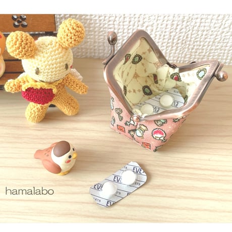 【HA-2502】5.5cm口金(少し足長)/ナツメひねり(ブロンズ)　5本セット