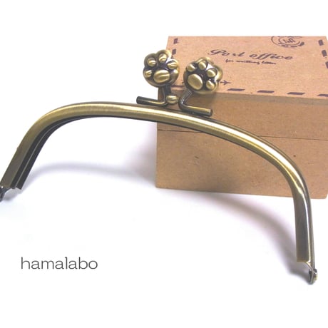 【HA-199】12.5cm/くし型(肉球)・アンティークゴールド