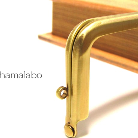 在庫調整で今だけ47％引き！【HA-b1164】<横ひねり>10cm/角型の口金(アンティークゴールド)