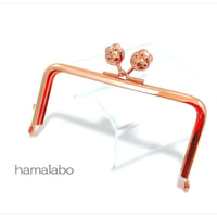 廃盤大特価セール！【HA-1984】12cm/角型(肉球×ローズゴールド-ピンクゴールド)