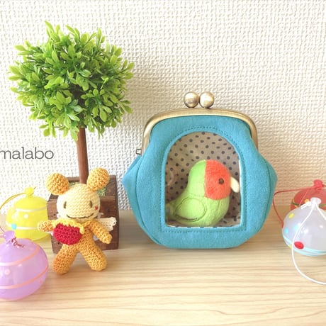 【KT-2153】☆アーチ窓＆マチ別タイプ☆推しぬい用がま口ポーチの型紙＆レシピ【9.9cm/くし型用】