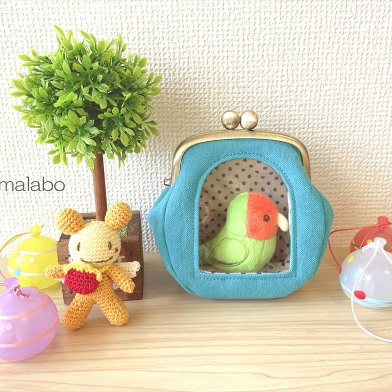 KT-2153】☆アーチ窓＆マチ別タイプ☆推しぬい用がま口ポーチの型紙