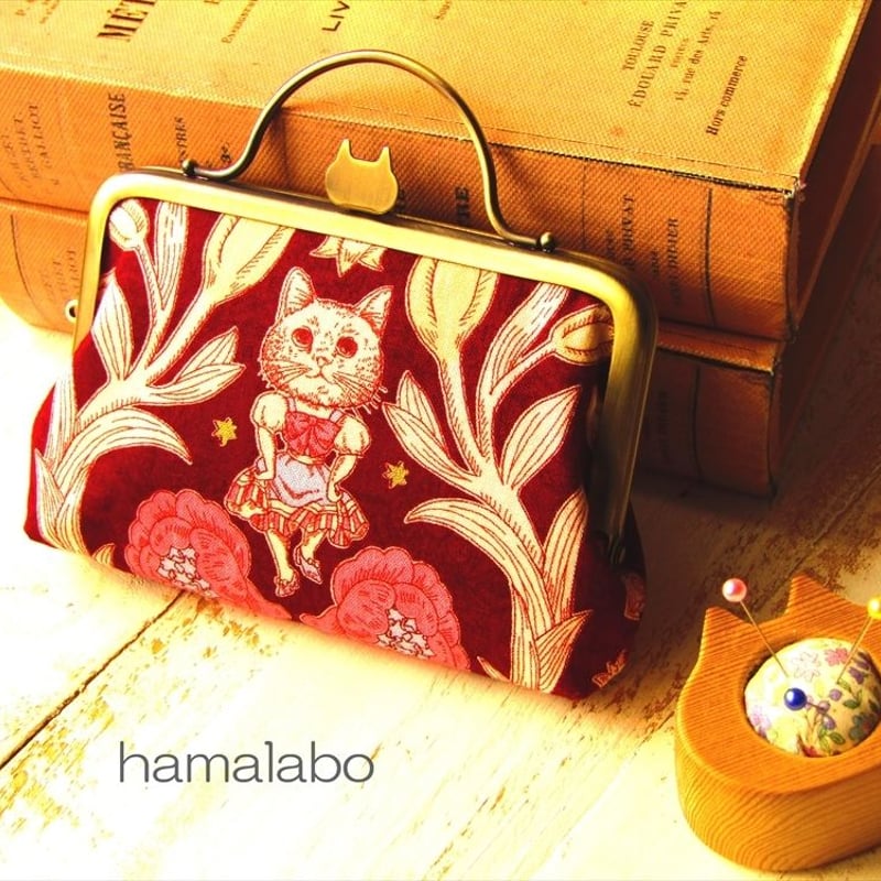 KT-2028】コンパクト親子がま口の財布(マチあり)の型紙＆レシピ【12cm