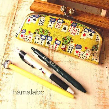 【HA-1558】17cm/くし型の口金/(肉球×アンティークゴールド)