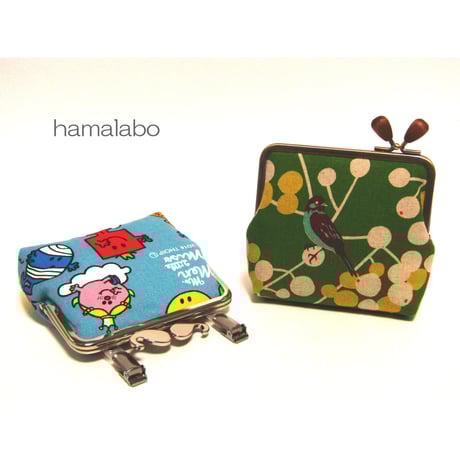 【HA-1480】<横ひねり>12cm/角型の口金(メタルスター×アンティークゴールド)