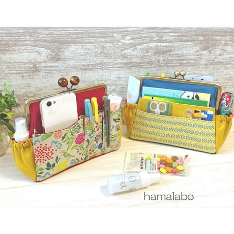 廃盤予定【HA-1670】ネコカン口金/(肉球×横ネコカン)/18cm角型(アンティークゴールド)・カン付き