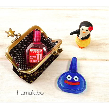 【HA-1903】7.5cm/角型口金(リボン×アンティークゴールド)