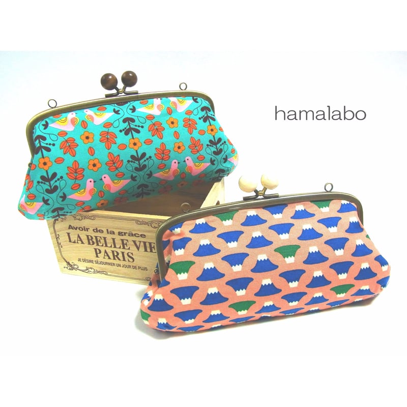 KT-2010】親子がま口の長財布の型紙＆レシピ【19cm用】 | Hamalabo-2nd