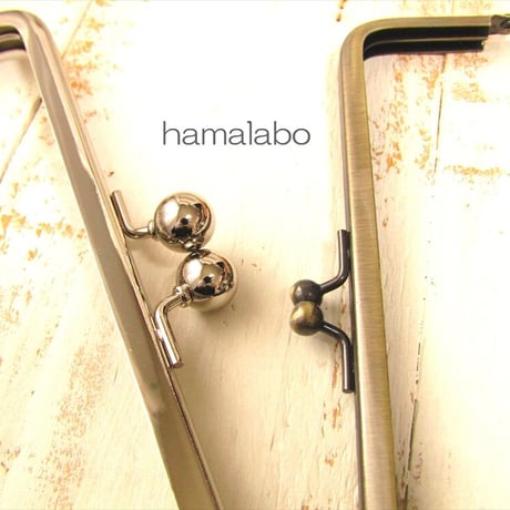 【HA-1891】18cm/角型口金/(アメ玉×シルバー)