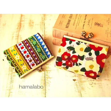 【対象口金購入で無料ダウンロード】KT-2076 縫わずに作れる！がま口マスクケース(マスク置き)の型紙＆レシピ【12cm浮き足用】