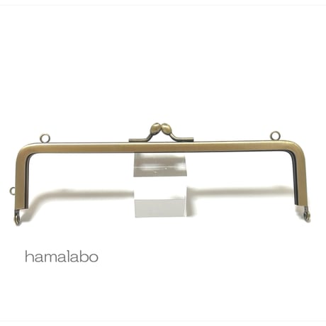 がま口の日セール！今回限りの限定大特価品！【HA-2561】16.5cm口金/(ナツメひねり×アンティークゴールド)・カン付き