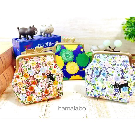 【HA-2056】ハート口金 7.5cm/角型(ローズゴールド-ピンクゴールド)