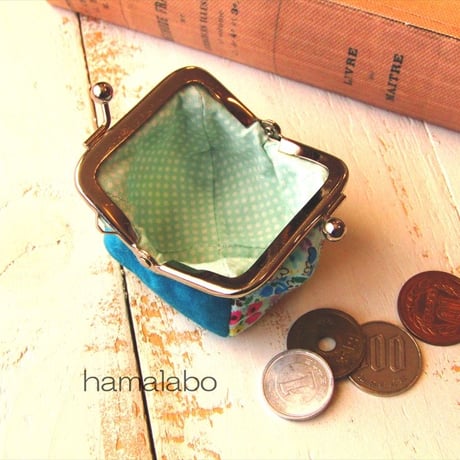 【KT-1028】がま口小銭入れの型紙＆レシピ(コロリン型)【 5.5cm用】