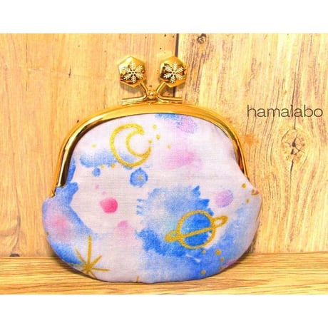 【HA-1469】10cmくし型の口金(六花-雪の結晶×シルバー)